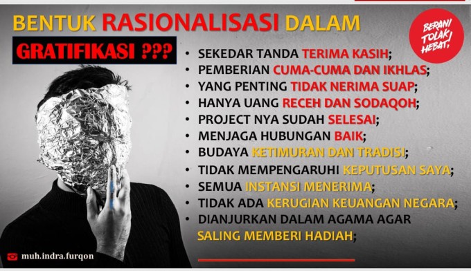 Bentuk Rasionalisasi Dalam Gratifikasi