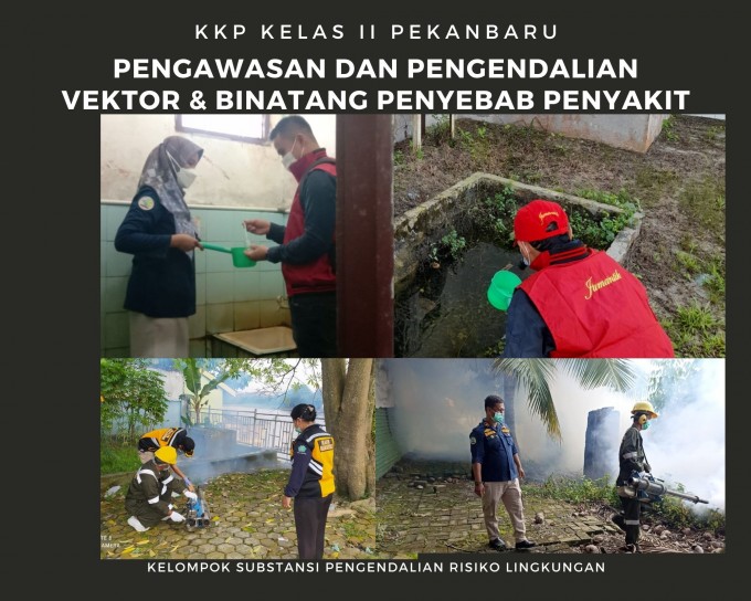 Kegiatan Pengawasan dan Pengendalian Vektor dan Binatang Pembawa Penyakit di Pelabuhan dan Bandara Wilayah Kerja KKP Kelas II Pekanbaru